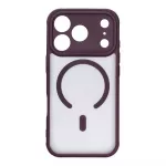 Case for iPhone 18 Pro / 17 Pro Full Matte Mag Cover compatible with MagSafe dark cherry