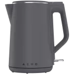 AENO EK4 Electric Kettle, 1.5L, Strix, Double Walls, Non-Heating body, Grey