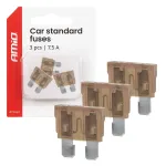 Amio Car blade fuses STANDARD 3 pcs 7.5A -05104