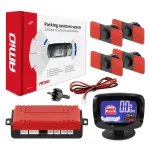 Amio Parking assistant system LED-GRAF 4 sensor black inside mount 16.5mm