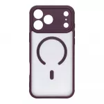 Case for iPhone 18 Pro Max / 17 Pro Max Full Matte Mag Cover compatible with MagSafe dark cherry