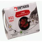 Ontario Cat food - Tray Liver with Taurine 115g