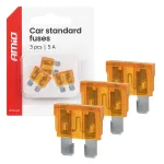 Amio Car blade fuses STANDARD 3 pcs 5A -05103