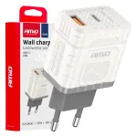 Amio -04286 travel charger | 30W | QC, GaN | USB-A, USB-C