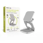 MOBILE ORIGIN 3in1 Qi2 25W UltraSlim Foldable Charger PW36 MagSafe Compatible Silver