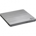 H.L Data Storage | Ultra Slim Portable DVD-Writer | GP60NS60 | Interface USB 2.0 | DVDR/RW | CD read speed 24 x | CD write speed 24 x | Silver | Desktop/Notebook