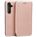 Beline Magnetic Samsung S25 Book Case in Pink Gold/Rose Gold
