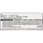 CoreParts Battery 9.12Wh Li-Pol 3.8V  2400mAh Black for Cordless