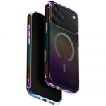 uniq Iridescent iPhone 17 Pro Max Magclick Charging Case, Midnight Quartz