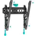 ONKRON Tilting TV Wall Mount for 35 to 65-inch Flat Panel TVs Digital Panels 60 kg TM5 Black