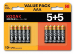 Kodak XTRALIFE Alkaline AAA 10 (5+5 pack)