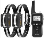 Rojeco PD529 1000m Dog Training Collar with 2 Collars, black