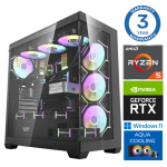 INTOP AQUA Ryzen 5 7500X3D 32GB DDR5 1TB SSD M.2 NVME+2TB RTX5060Ti 16GB WIN11