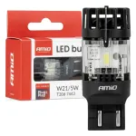 Amio LED bulb LumiTec T20D 7443 W21/5W 12V FULL CANBUS white 1 pc -04687
