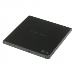 H.L Data Storage | Ultra Slim Portable DVD-Writer | GP57EB40 | Interface USB 2.0 | DVDR/RW | CD read speed 24 x | CD write speed 24 x | Black | Desktop/Notebook