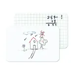 Bi-Office Double-sided personal whiteboard Schoolmate A4, frameless, with marker and eraser sponge