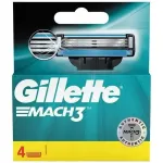 Gillette Mach 3 Blades Razor Refills 4pcs