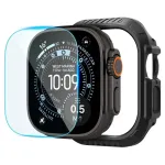 Spigen LOCK FIT AND TEMPERED GLASS APPLE WATCH ULTRA 1 / 2 / 3 / 4 (49 MM) MATTE BLACK