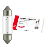Amio Halogen bulbs C10W Festoon 41mm 12V 10pcs