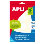 Apli Round stickers with a diameter of 32mm, 10 pockets/150 stickers white