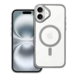 COLOR EDGE MAG COVER case compatible with MagSafe for iPhone 16 Plus, titanium grey