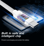 Swissten Textile Quick Charge 3.1 USB-C 0.2M Black