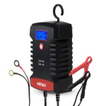 Amio Digital battery charger AGM GEL STD LiFePo4 MAX 8A 12/24V PRO HOOK -04533