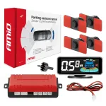 Amio Parking assistant system LED-GRAF 3D 4 sensor black inside mount 16.5mm