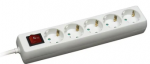 BELLIGHT Extension cord, 5 sockets, 1.5m, White