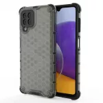 Hurtel Honeycomb Case armor cover with TPU bumper for Samsung Galaxy A22 4G, black