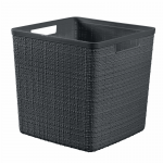 Curver Dark grey jute basket, 17L, 28x28x27cm