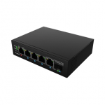 LANBERG PoE switch 1xBT 3xAT SFP/ETH DIN unmanaged Fast Ethernet | ILFE-4P-1GE-1S-90