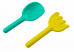LEAN Toys Sand Toy Set Grinder Rake Shovel Moulds