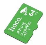 64GB microSD memory card class 10 UH-1 U3 V30 A2 Hoco green