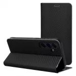 OEM LUNA Book Carbon: Carbon fiber style phone case for Samsung Galaxy S26 Ultra (S948), black
