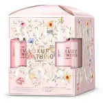 Grace Cole Luxury Bathing Body Care Set ( Peony, Peach AND Raspberry ) - Gift Body Care Set ( 3 pcs )