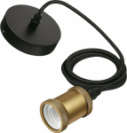 PHILIPS Vintage Cord Lamp Hanging Fixture, Brushed Gold, E27 (929001978001)
