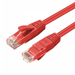 MicroConnect CAT6A UTP 3m Red LSZH Undshielded Network Cable,