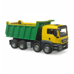 BRUDER MAN TGA white and green dump truck