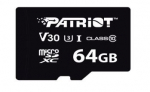 PATRIOT MicroSDHC card 64GB VX V30 C10 UHS-I U3