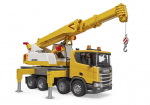 BRUDER Scania Super 560R truck with Liebherr crane