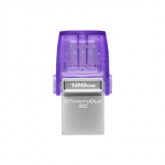 KINGSTON | DataTraveler | DT Micro Duo 3C | 128 GB | USB Type-C/Type-A | Purple