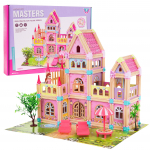 RoGer Wooden Doll House 183 pcs.