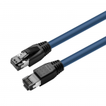 MicroConnect CAT8.1 S/FTP 0,50m Blue LSZH Shielded Network Cable, AWG