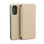 Beline Magnetic Book Case for Moto G52, Gold