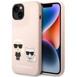Karl Lagerfeld KLHMP14MSSKCI iPhone 14 Plus / 15 Plus 6,7" hardcase jasnorowy/light pink Silicone Karl  AND  Choupette Magsafe