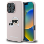 Karl Lagerfeld KLHMP16XSKCHPPLP iPhone 16 Pro Max 6.9" rowy/pink hardcase Silicone Double Heads Print MagSafe
