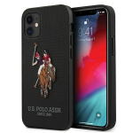 U.S. Polo Assn. US Polo USHCP12SPUGFLBK iPhone 12 mini 5,4" czarny/black Polo Embroidery Collection