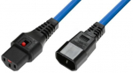 MicroConnect Powercord C13 IEC Lock - C14  blue 2 m, PC962 Powercord C13