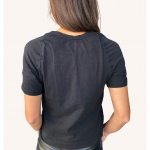 Swedish Posture Alignment T-Shirt Cotton XL Black Women's